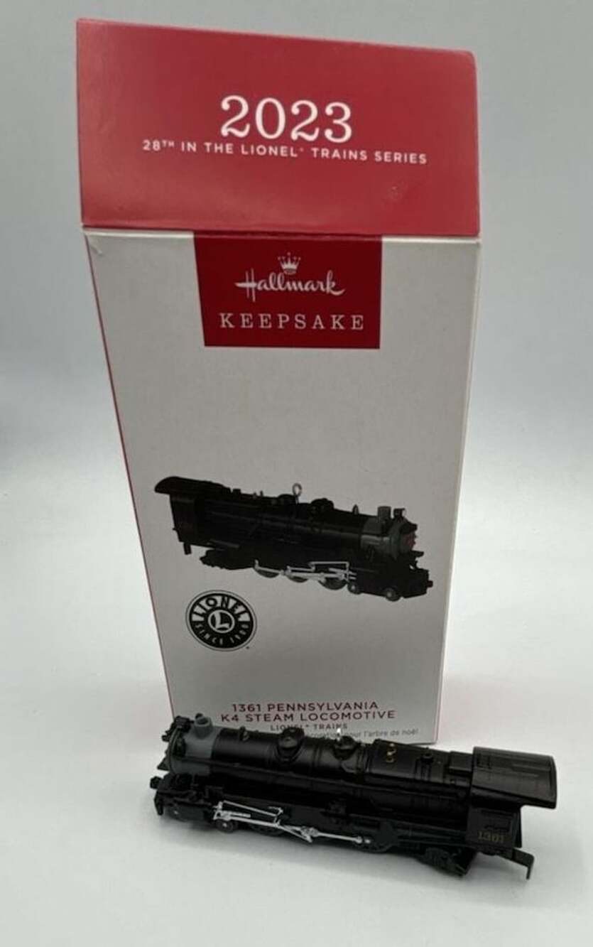Hallmark Keepsake 2023 1361 Pennsylvania K4 Steam Locomotive Lionel Trains